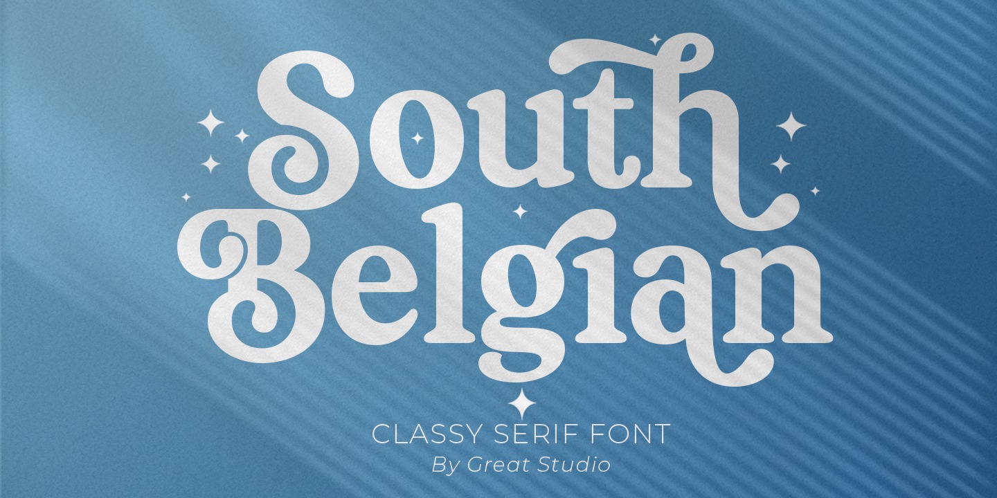 Beispiel einer South Belgian-Schriftart #1
